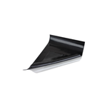 A shiny, flat section of flashing material, half folded over to show its flexibility.
